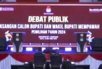 Panggung debat publik Calon Bupati dan Wakil Bupati Mempawah